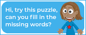 Fire Safety missing words puzzle