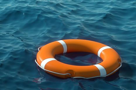 Life Bouy in the sea